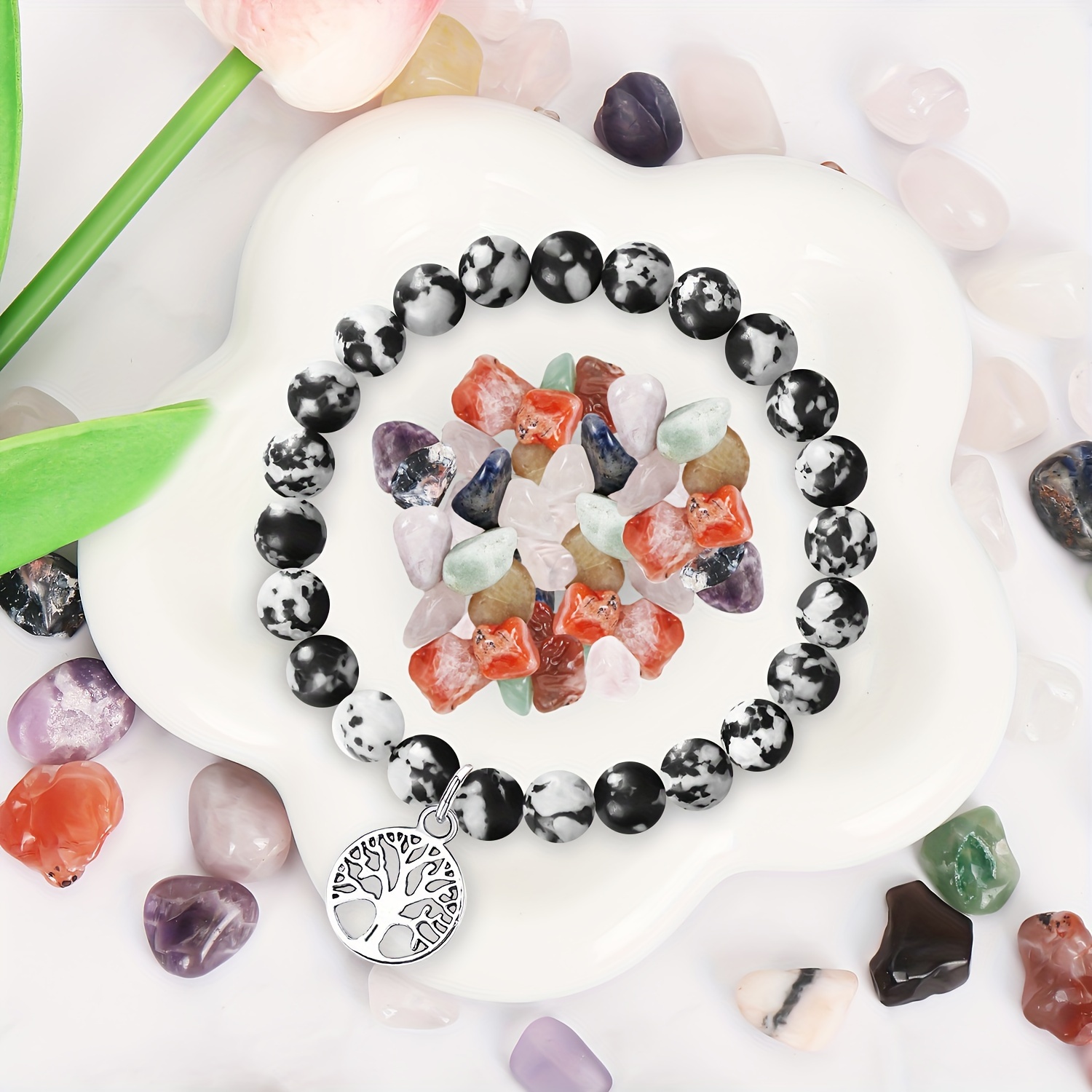 Elegant Tree of Life Pendant Bracelet with Gift Box, Valentine's Day